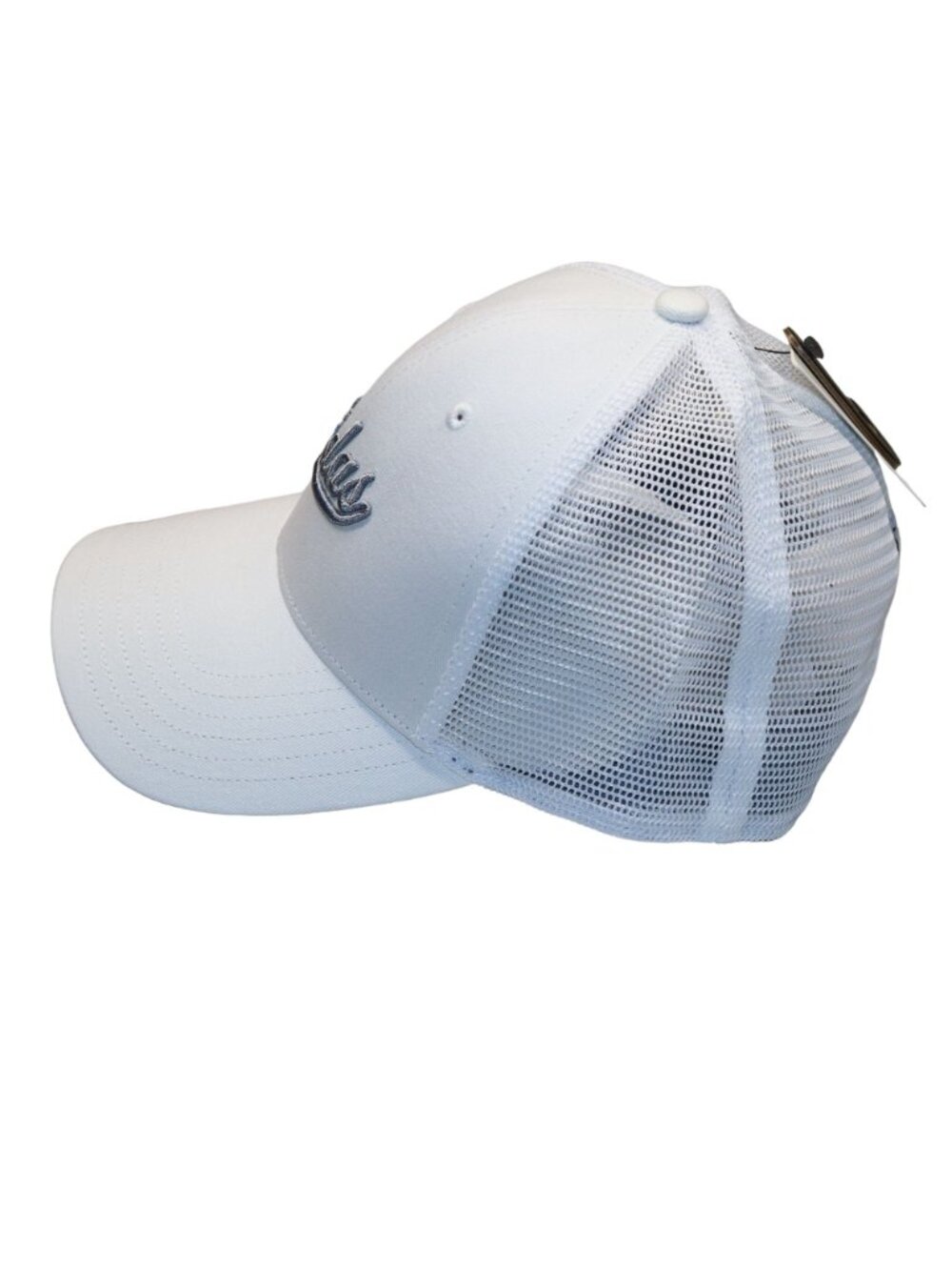 Adidas Baseball Cap Womens White Mesh Trucker Style Embroidered Logo Snapback - Picture 4 of 11